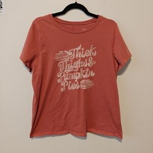 Torrid Orange Tee with White Graphic